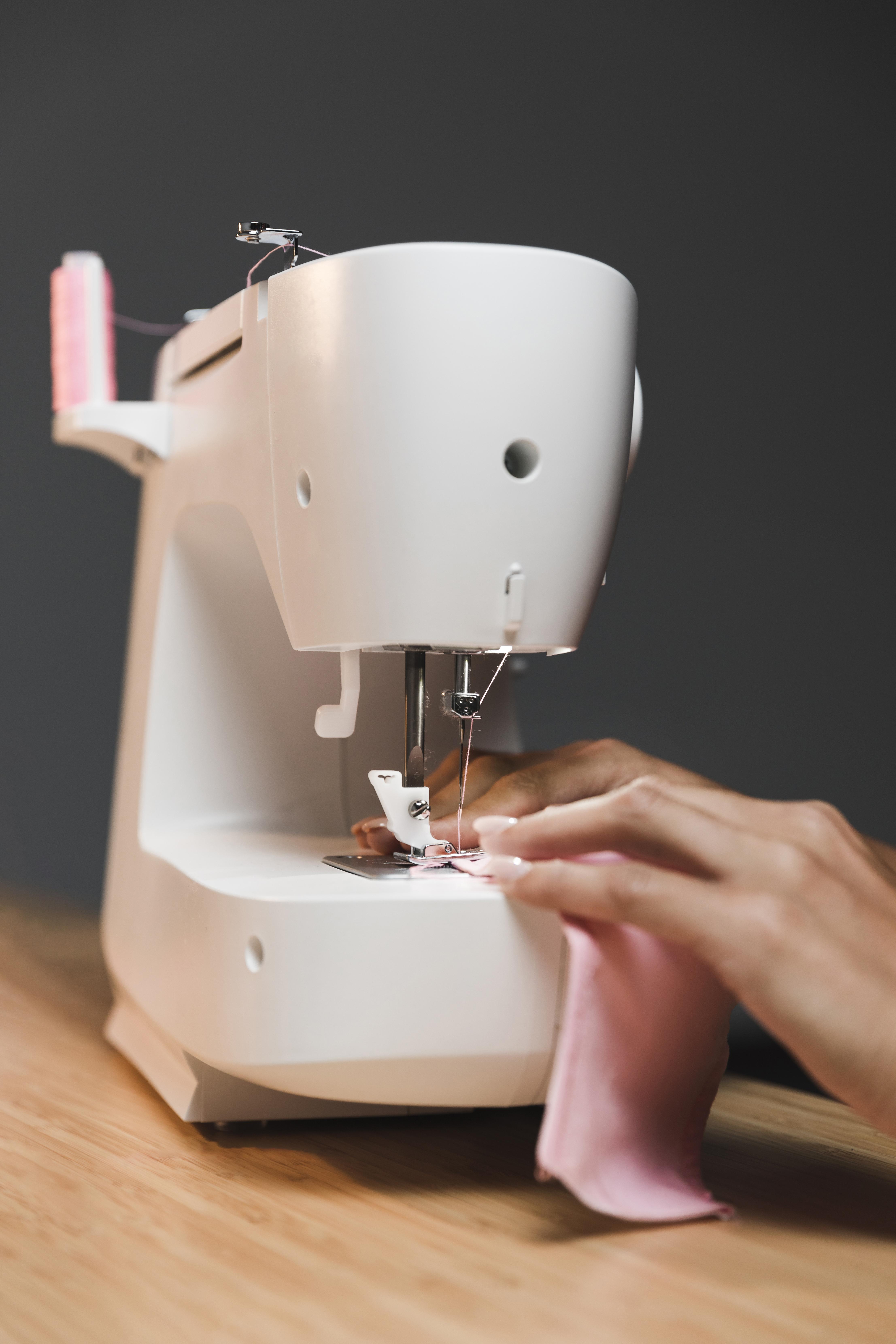 making-fabric-mask-with-sewing-machine
